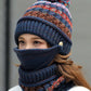 Original Three Pieces Knitting Hat+Mask+Scarf