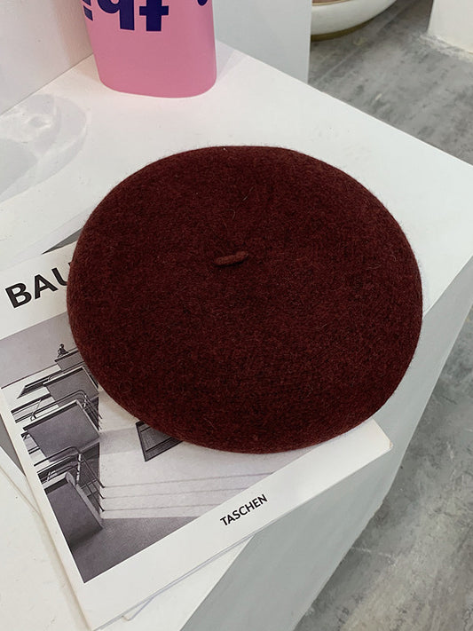 9 Colors Vintage Solid Color Beret Hat