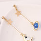 Spaceman Earth Shape Earrings