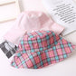 Leisure Versatile Plaid Fisherman Hat