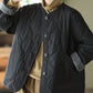 Fashionable Retro Rhombus Quilted Cotton Jacket