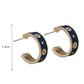 Vintage Elegance Daisy Printed Earrings
