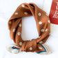 Polka-Dot Sun-Protection Small Square Scarf