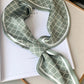 Stylish Plaid Hair Band&Silk Scarf