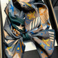 Vintage Silk Imitation Printed Scarf