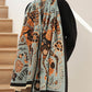 Vintage Knitting Tasseled Jacquard Imitated Cashmere Scarf Shawl