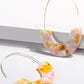 Vintage New Semicircular Copper Wire Earring