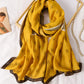 H Print Warm Sun-Proof Silk Scarf
