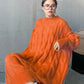 Stylish Loose Solid Color Knitting Sweater Dress