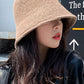 Simple Solid Color Wool Knitted Bucket Hat