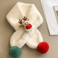 5 Colors Christmas Scarf Children Warm Cartoon Elk