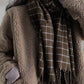 Vintage Thicken Plaid Tasseled Scarf