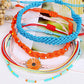 Hand-woven Daisy Pattern Colorful Bracelet