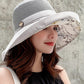 Floral Printed Sun Protection Splicing Pot Hat