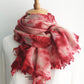 Vintage Tie-Dyed Fringed Scarf