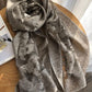 Simple Imitated Silk Fabric Shawl Scarf