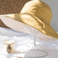 Simple Solid Color Split-Joint Big Brim Beach Fisherman Hat