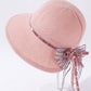 Original Bow-Embellished Sun-Protection Large Wide Brim Hat
