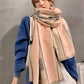 Personality Warm Striped Knitting Scarf