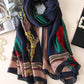 Original Flower&Letter Print Silk Scarf