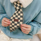 Urban Contrast Color Checkerboard Grid Keep Warm Scarf