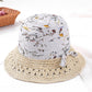 Leisure Print Sun-Protection Straw Hat