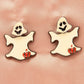 Halloween Pumpkin Skeleton Bat Earrings