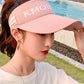 Leisure Letter Print Sun-Protection Empty Top Caps