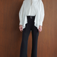 Vintage Loose V Neck Shirt Top