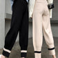 Stylish Knitting Elastic Waist Wide Leg Harem Pants