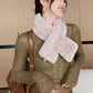 Stylish Warm Imitation Rabbit Wool Solid Color Scarf