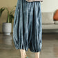 Vintage Elastic Waist Wide Leg Over Size Jean Pants