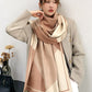 Geometric Striped Warm Shawl